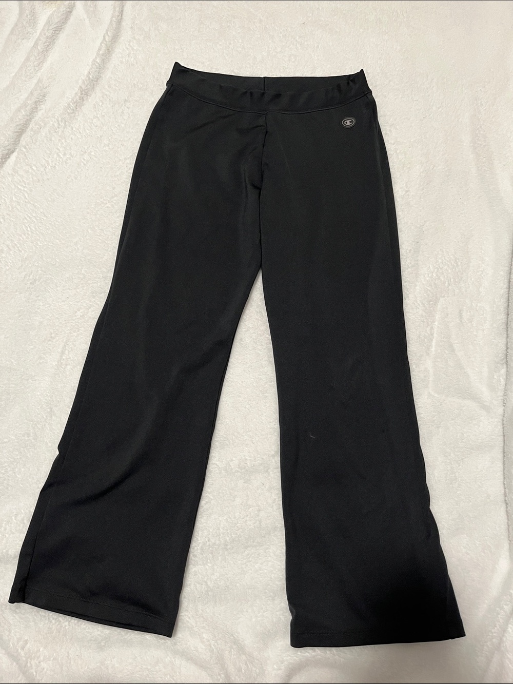 Champion women Black Sweatpants with Subtle Logo